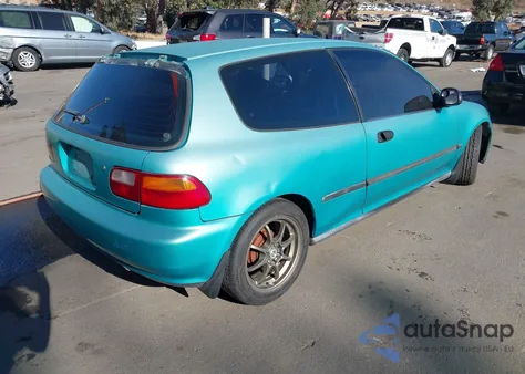 1993 Honda Civic Dx from USA, damaged, VIN 2HGEH236XPH521485